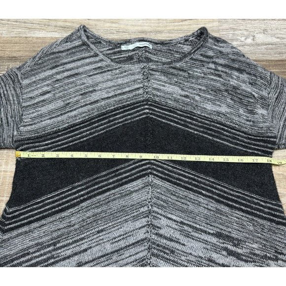 Maurices Womens Gray Chevron Stripe Long Sleeve Tunic Sweater Pullover Size L - Picture 10 of 16